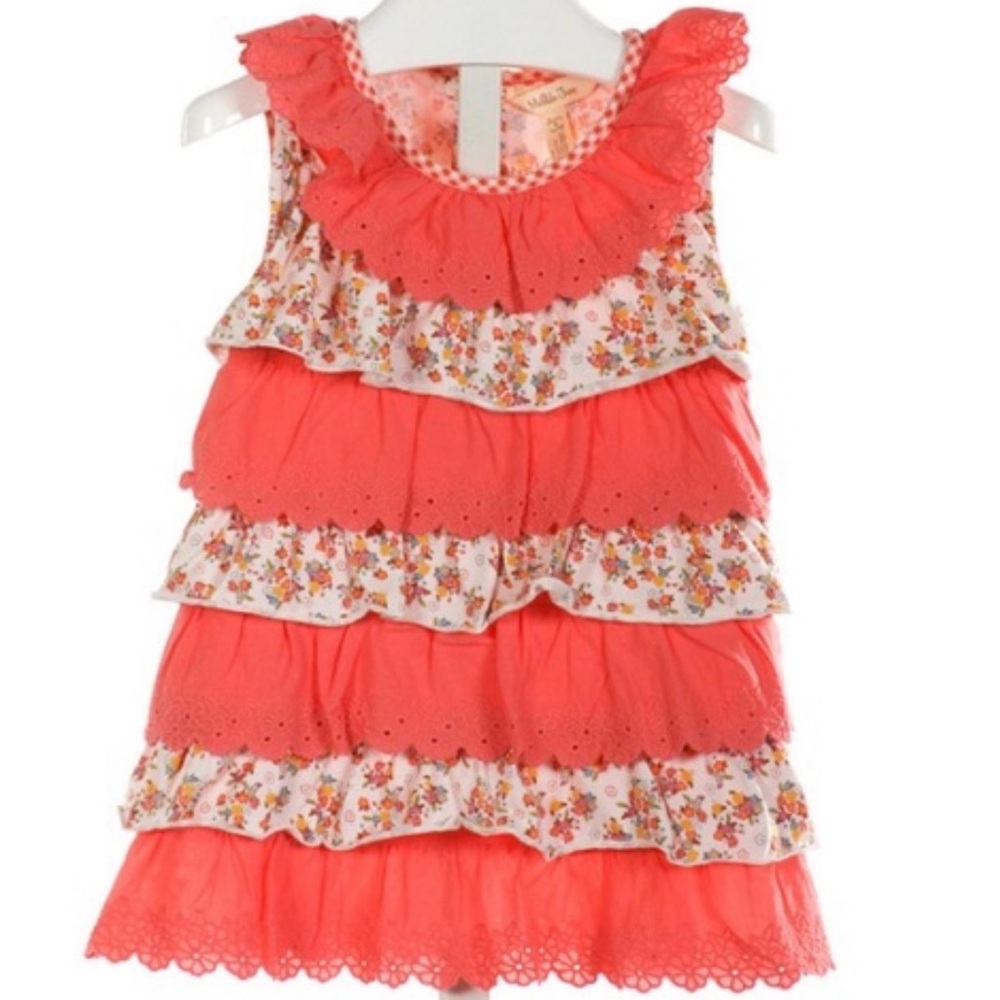 SOLD - Matilda Jane Floral Ruffle Sleeveless top